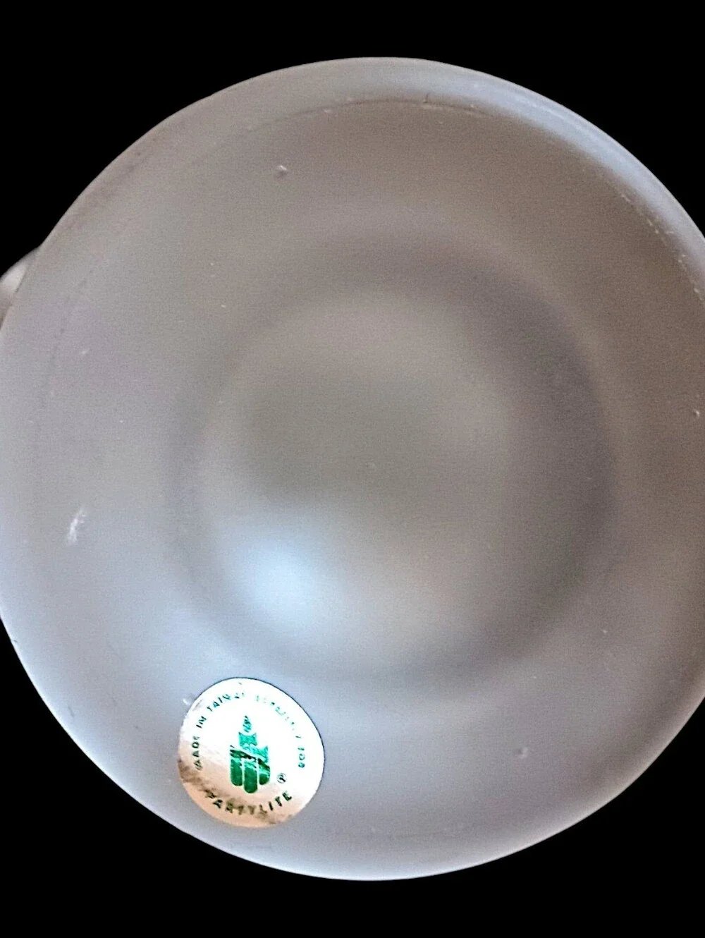 PartyLite Clairmont Frosted Glass Fairy Lamp Base Only White Satin Replacement